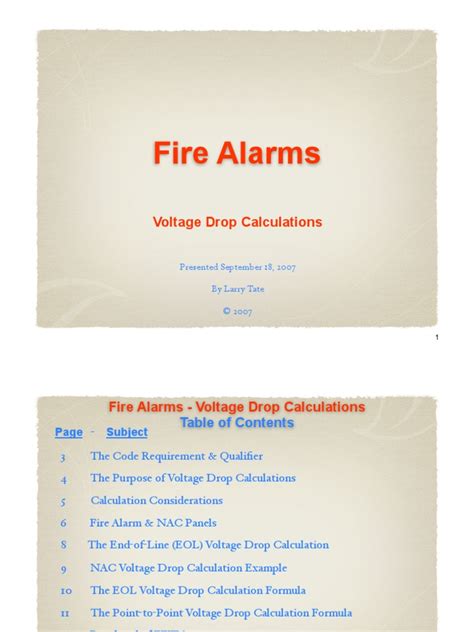 Image result for Fire Alarm System Voltage Drop Calculation