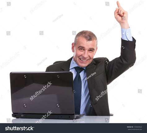 Business Man Pointing at Computer 的图像结果