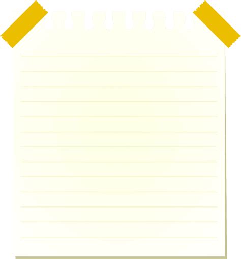 Image result for Note Paper Clear PNG