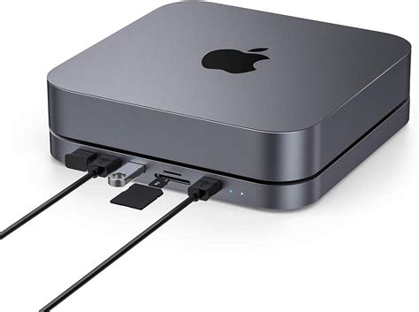 Mac mini Hub, Oxlaw Type-C Aluminum Stand & Hub - USB-C Data Port ...