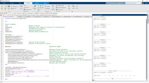 Genetic Algorithm MATLAB Example 的图像结果