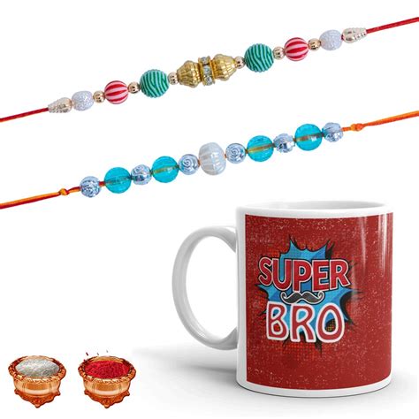 Buy PRAMONITA rakhi forbrother gift| 2 Dora Rakhi Gift with Mug for Men ...