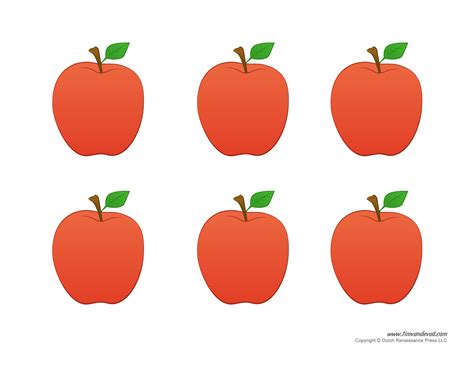 Apple Templates – Tim's Printables
