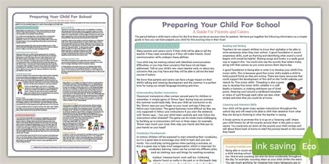 Muted Colours Preparing Your Child For School Poster