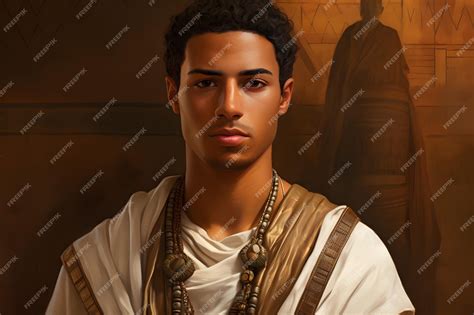 Premium AI Image | Portrait of a beautiful ancient Egyptian man