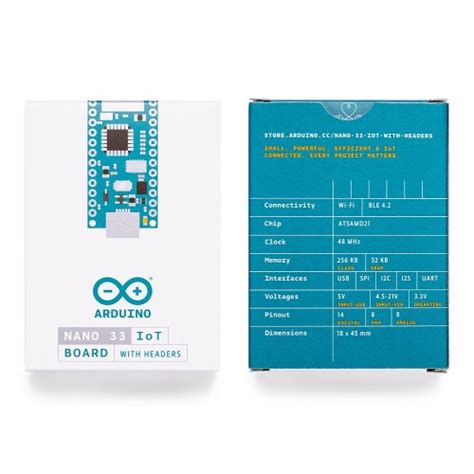 Arduino Nano 33 IOT With Headers at MG Super Labs India