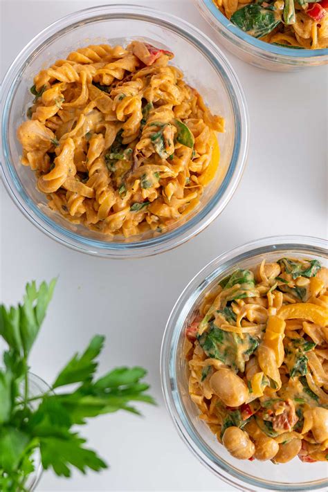 High-Protein Vegan 'Marry Me Pasta' (Meal-Prep) | plantbaes