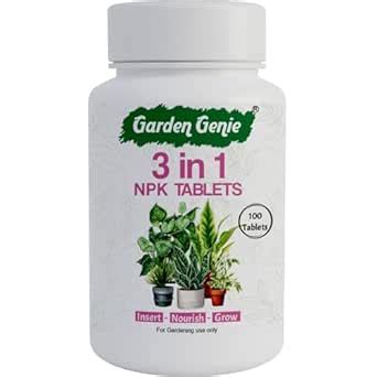 Garden Genie 3 in 1 NPK Fertilizer Soil Tablets for Plants 100g | Plant ...