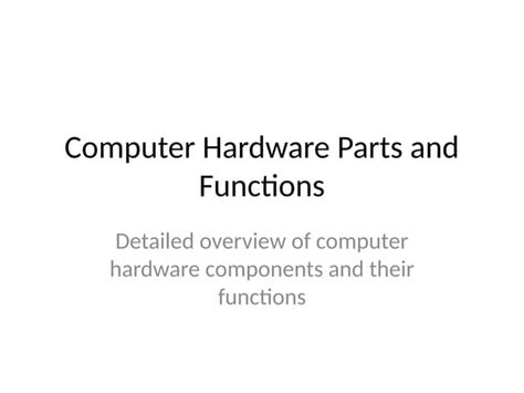 Image result for Desktop Computer Hardware Components
