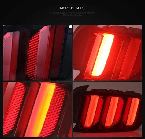 Ford Mustang Tail Lights 2015-2019 Dynamic Signal Tail lamp light LED ...