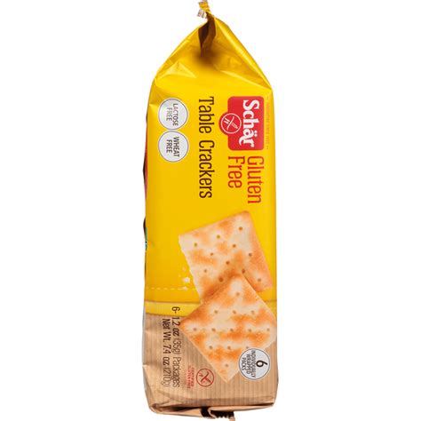 Schar Table Crackers, Gluten Free, 6 Pack (1.2 oz) Delivery or Pickup ...