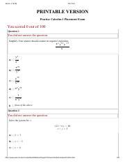 Calculus Practice Test 的图像结果