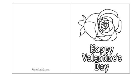 12 Free Printable Valentine's Day Cards to Color