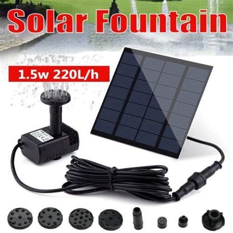 Unbranded Solar Powered Floating Water Pump for Bird Bath, India | Ubuy