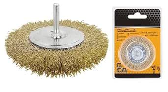 GSK Cut®50mm Brass Wire Wheel Brush suitable for deburring, edge honing ...