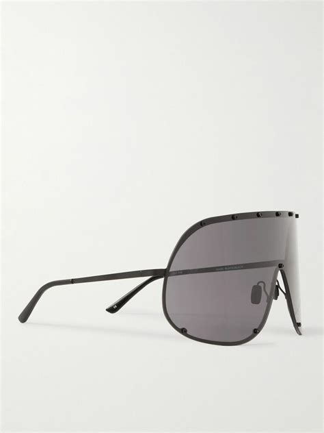 Rick Owens - Shield Aviator-Style Acetate Sunglasses Rick Owens