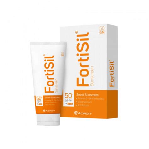Buy Fortisil Sunscreen SPF50+, PA+++,50gm : ClickOnCare.com