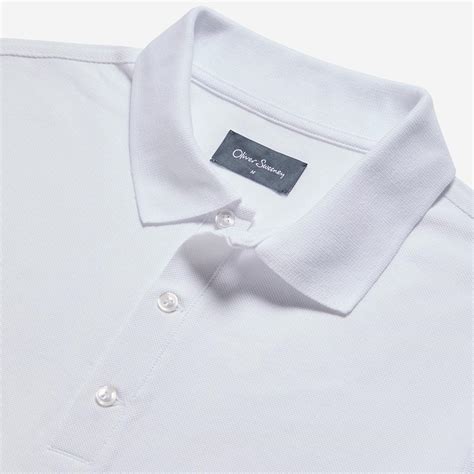 Ancrum White Polo | Men's Polo & Tees | Oliver Sweeney