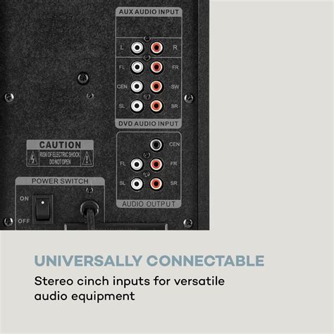 Buy auna Concept 720-5.1 Surround Sound System, OneSide Subwoofer, Home ...