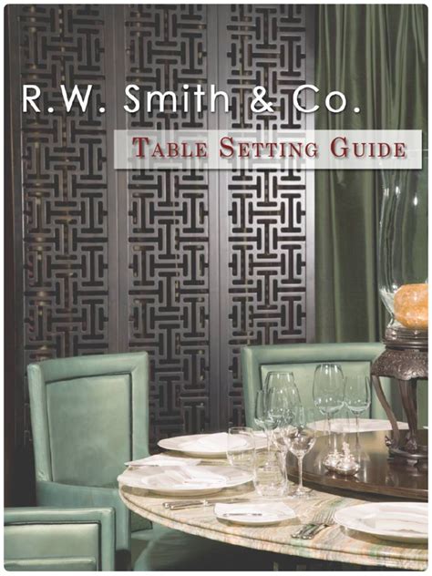 Table Setting Guide 的图像结果