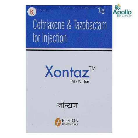 XONTAZ INJECTION 1GM Price, Uses, Side Effects, Composition - Apollo ...