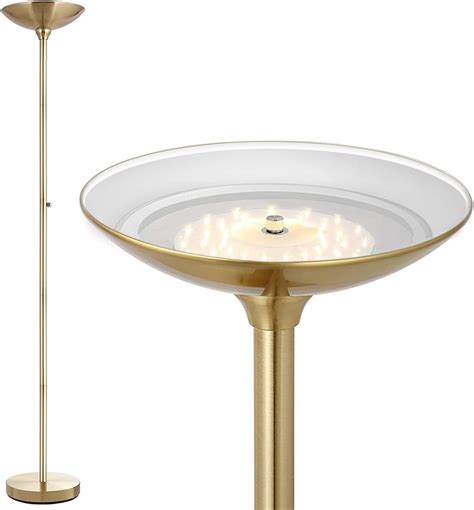 Stepless Dimmable Floor Lamp,30W 3000LM Super Bright LED Torchiere ...