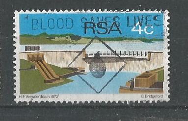 Stamp on Hendrik Verwoerd Dam- South Africa 1972. – Stamp Digest