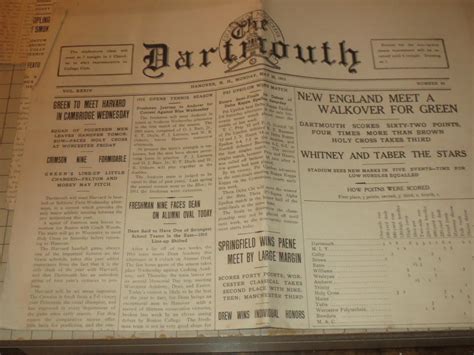 Lot of (6) The Dartmouth, the Oldest College Newspaper in America ...