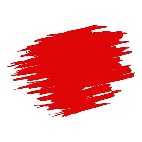 Vector watercolor painted red brush stroke paint or blood drops ...