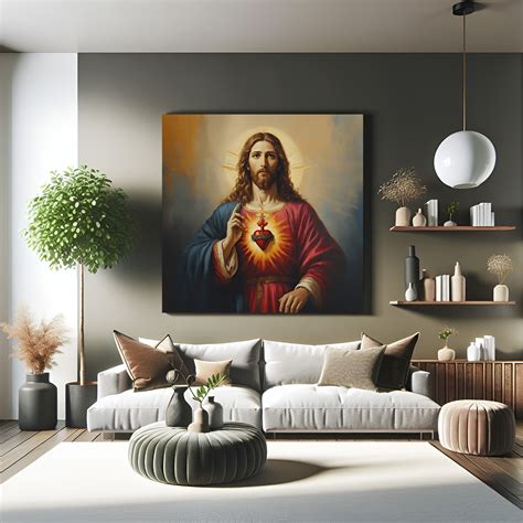 Jesus Canvas Painting – Sacred Wall Art for Spiritual Decor – CIPHER SPACES