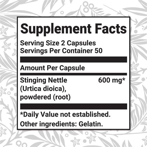 ZLoop Supplies Stinging Nettle Root Extract Capsules - Natural Prostate, Joint, and Urinary ... - stinging of urine