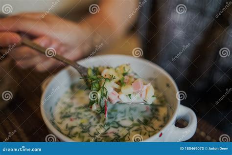 Cold Soup Name - Okroshka, the National Dish of the Cuisine of Russia ...