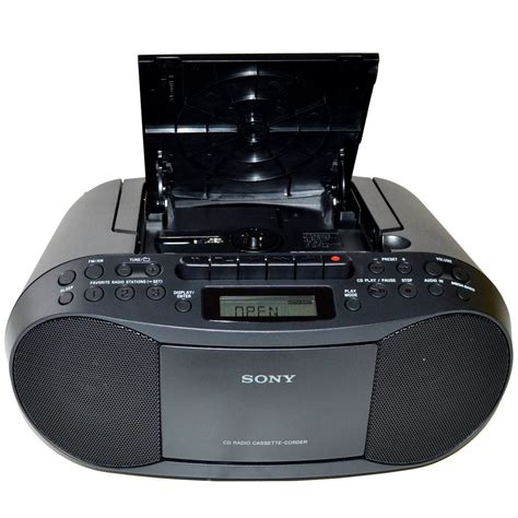 Sony CD Radio Cassette Recorder Bundled with AC Power Auxiliary Cable ...