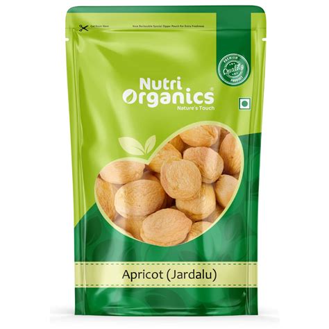 Nutri Organics Dry Fruits Dried Apricot Jardalu - 200 grams | Badam BO ...