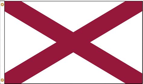 Nylon, Indoor/Outdoor, Alabama State Flag - 5JFE7|140070 - Grainger