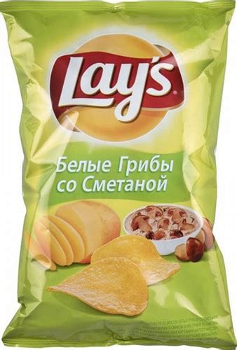 Buy Lays Potato chips Lay's white mushrooms and sour cream taste ...