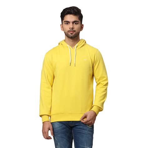 Park Avenue Men Yellow Slim Fit Solid Sweatshirt – MyRaymond