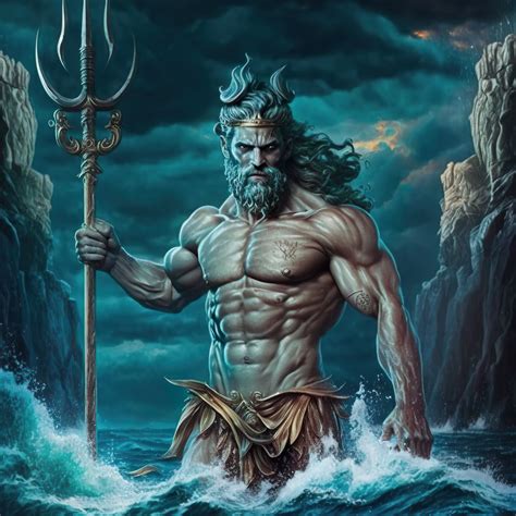 Greek God Poseidon Art 4k+ - Etsy