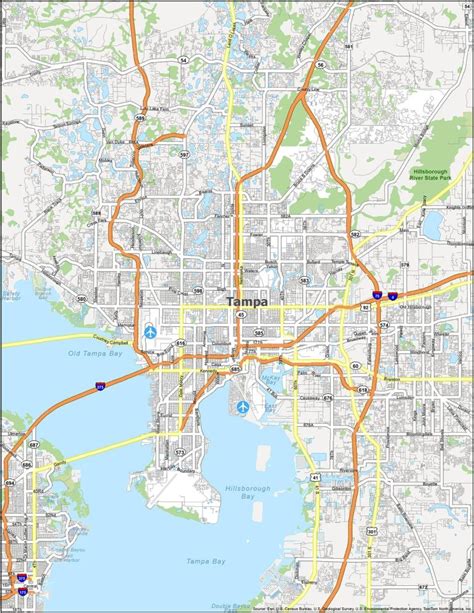 Tampa Zip Code Map - GIS Geography