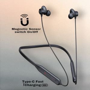 AIZINA 48 Hours Playtime Bluetooth Wireless Neckband Headphones ...