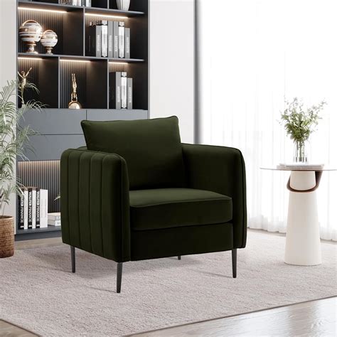 Amazon.com: RXRRXY Modern Velvet Accent Chair, Single Sofa Chairs ...