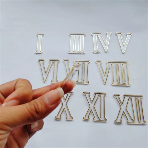 Double Layer Clock Number Roman