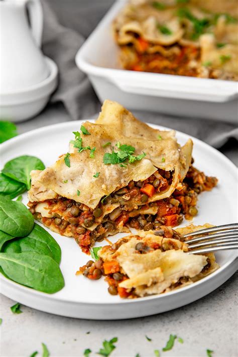 lasagnes vegan lentilles