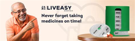 LivEasy Pill Medicine Organiser Reminder Storage Box for 28 Days or 4 ...