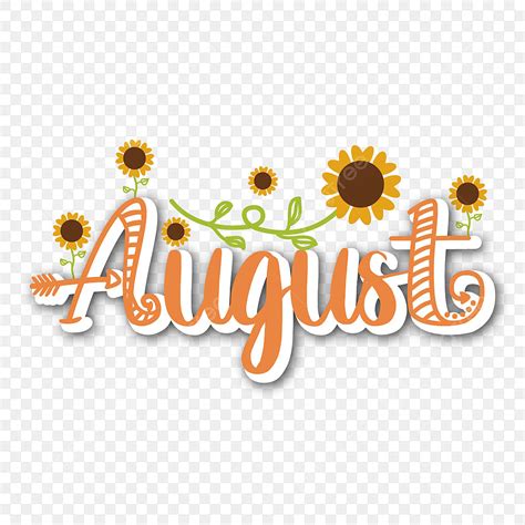 August Clipart Images
