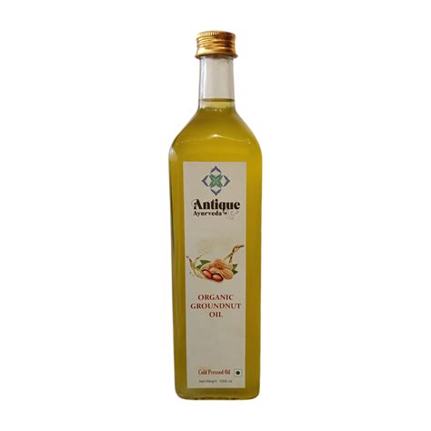 Pure Organic Groundnut Oil 1 Liter | Cold Pressed Peanut Oil for ...