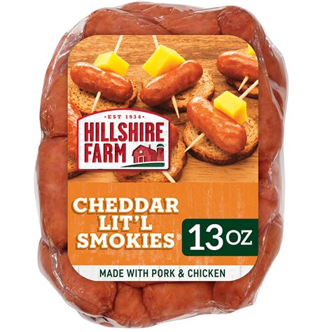 Hillshire Farm Cheddar Lit'l Smokies Smoked Sausage - Shop Sausage at H-E-B