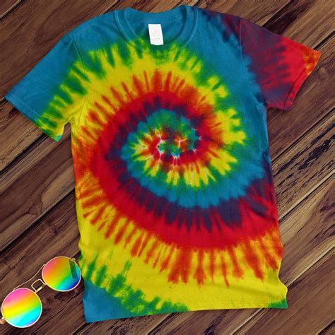 "Vibrant Reactive Rainbow T-Shirt - A Splash of Colorful Joy"