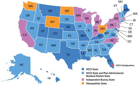 NCCI State Map