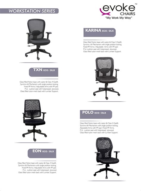 Work Station Chair Manufacturers | Suppliers | Exporters | Retailer ...